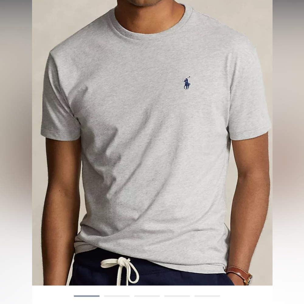 POLO BY RALPH LAUREN gray crew neck tee